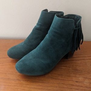 Breckelle's Blue Tassled Ankle Boots
